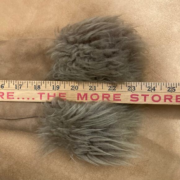 Genuine Shearling Sheepskin Penny Lane Leather Coat Made in Spain M-L - Picture 12 of 13